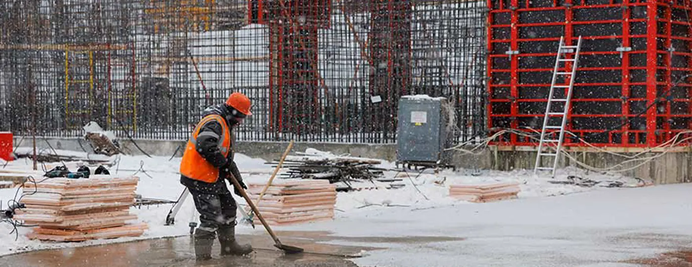 Bétonnage en période hivernale : prenez les bonnes mesures