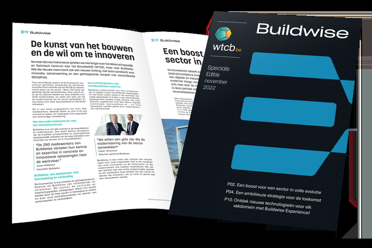 Maak kennis met Buildwise, het innovatiecentrum van de bouwsector in België 