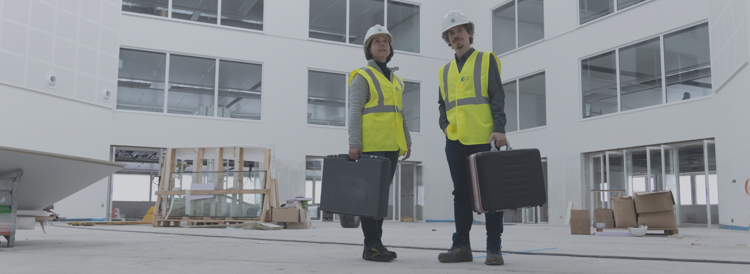 ingenieurs van ATA op de werf